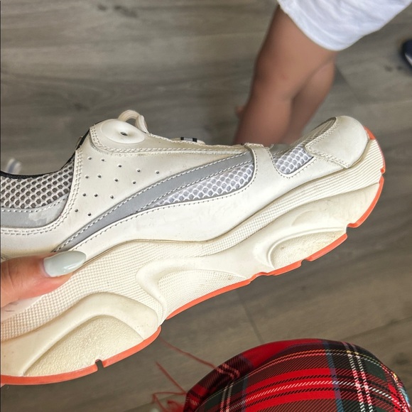 Dior Cream Sneakers with Orange Soles B22 sneakers Unisex sz 37 - Picture 8 of 16